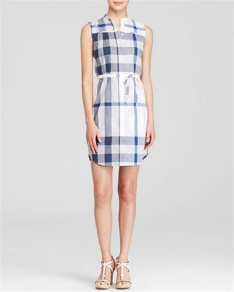 burberry brit margaux check print shirt dress|Burberry Margaux Check Print Shirt Dress Women .